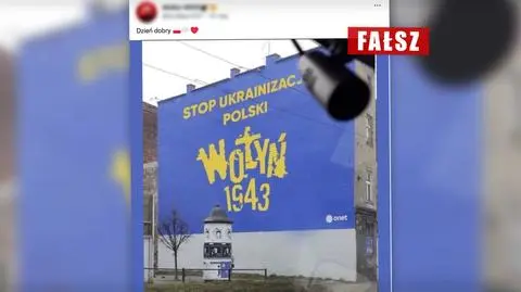 Hasło "Wołyń 1943" na wielkim muralu w centrum miasta? On "trochę inaczej wygląda"