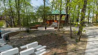 Park Bednarskiego w Krakowie po remoncie