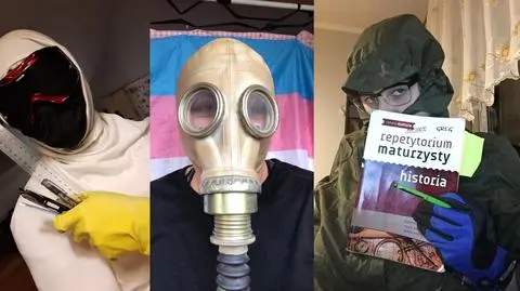 Maturzyści szykują stroje na egzamin: gogle narciarskie, rękawice do zmywania naczyń. "Jesteśmy wkurzeni"