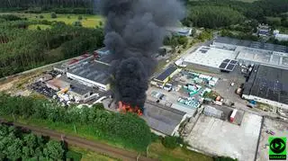 Pożar składowiska odpadów