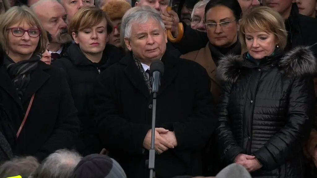 Wystąpienie Jarosława Kaczyńskiego podczas marszu PiS
