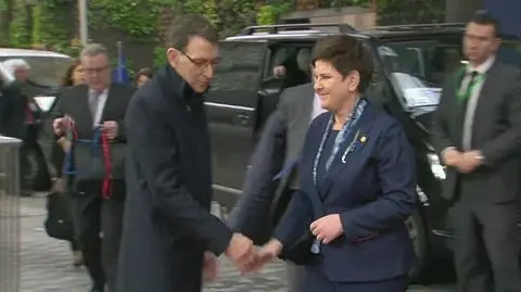 Premier Beata Szydło przybyła na szczyt w Brukseli