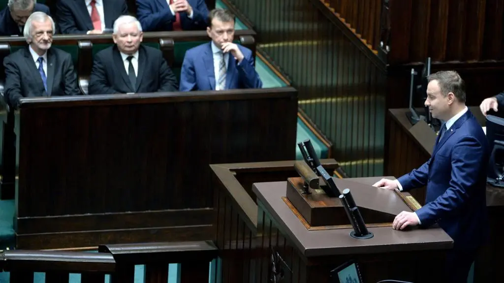 Prezydent Duda wygłosił przemówienie podczas otwarcia posiedzenia Sejmu