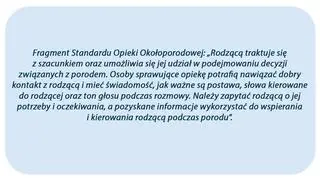 Fragment Standardu Opieki Okołoporodowej