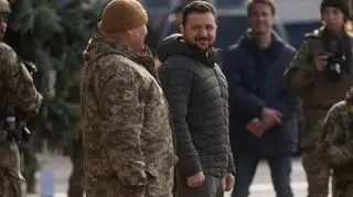 Wołodymyr Zełenski w Chersoniu 