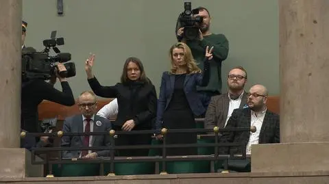 Żony Kamińskiego i Wąsika w Sejmie