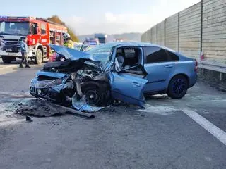 Wypadek na drodze krajowej nr 3