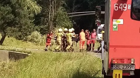 Doszło do wybuchy, ranny mężczyzna trafił do szpitala