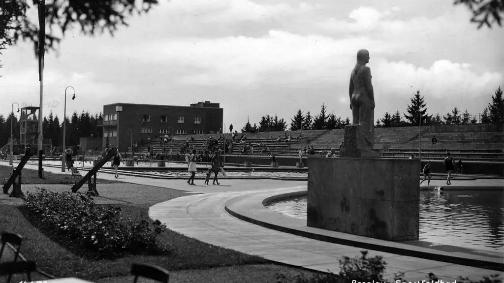 Zespół basenów, widok od północy, 1937