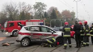 Strażak jechał na sygnale
