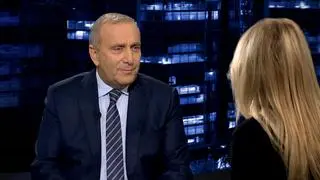 Gościem "Kropki nad i" na antenie TVN24 był Grzegorz Schetyna