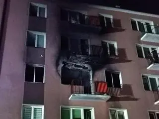 Paliło się mieszkanie na drugim piętrze 