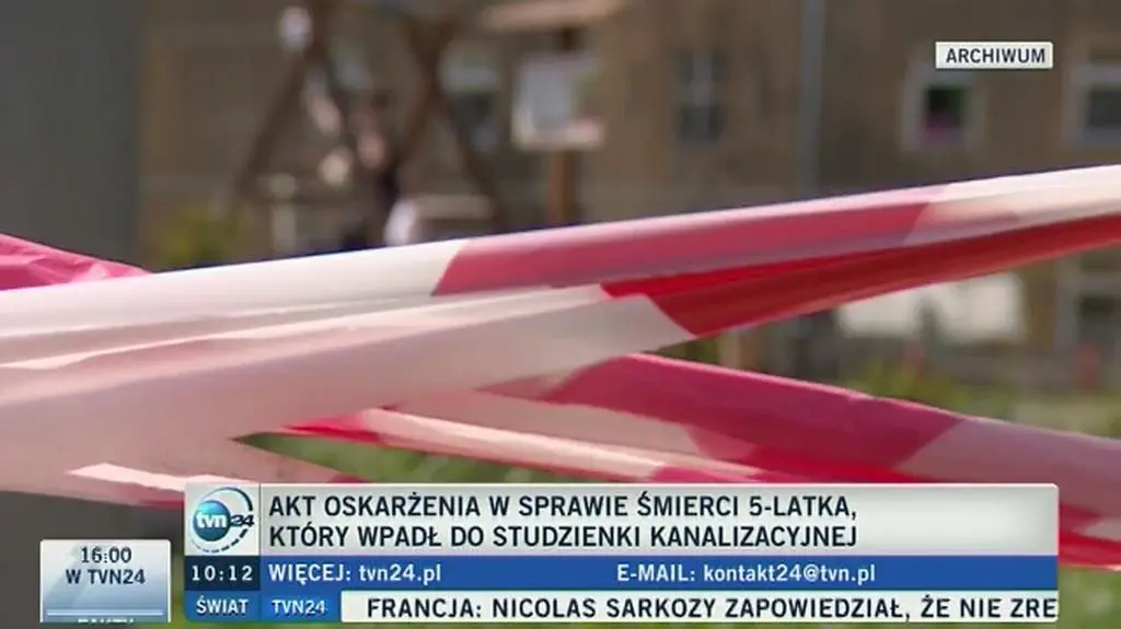 Chłopiec wpadł do studzienki kanalizacyjnej. Akt oskarżenia 