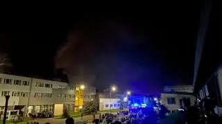 Pożar firmy oponiarskiej w Dębicy