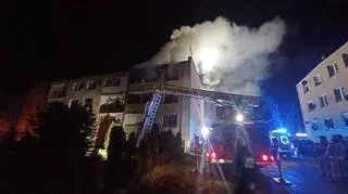 Pożar wybuchł na drugim piętrze