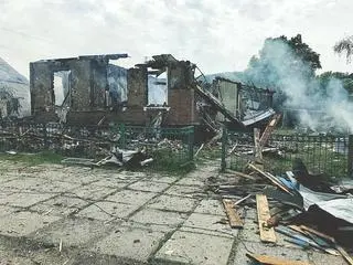 Zniszczenia w Donbasie (22.05.2022)