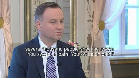 President Andrzej Duda in TVN24s Kawa na Ławę part 3
