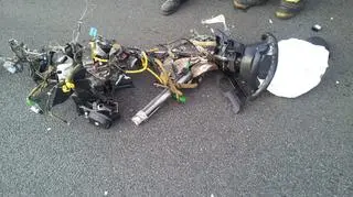 Z samochodu wyrwało całą kierownicę