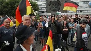 Demonstracja po zabójstwie w Chemnitz w 2018 roku