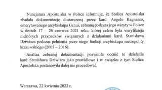 Statement by the Apostolic Nunciature in Poland
