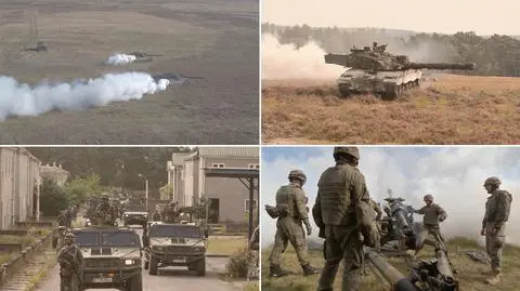 Czołgi, artyleria i piechota. Żołnierze z 14 państw NATO ćwiczyli w Niemczech