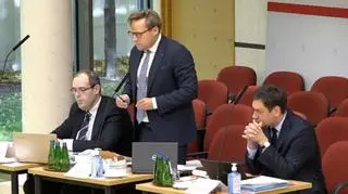 Jacek Filipek, Maciej Taborowski i Mirosław Wróblewski z Biura RPO podczas rozprawy w TK 