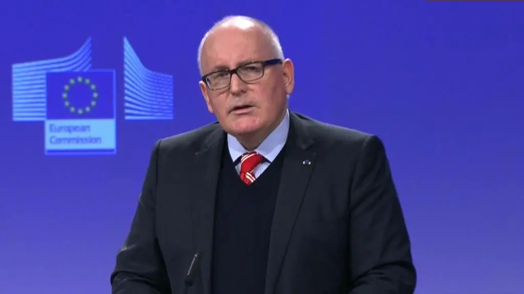 Przemówienie Fransa Timmermansa o uruchomieniu wobec Polski art