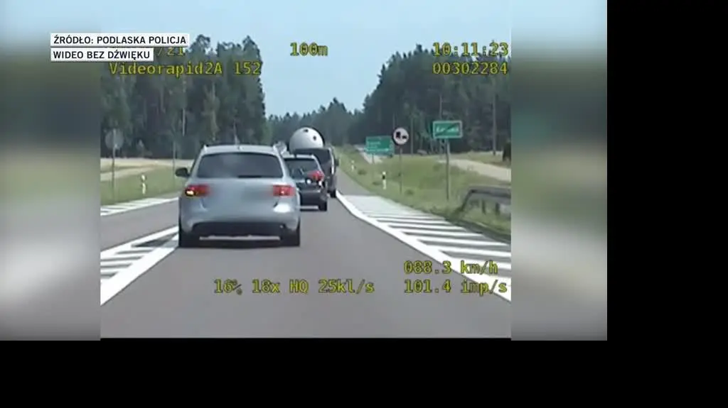 policja wyprzedzanie 