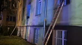 Pożar szpitala przy ul. Okólnej w Łodzi