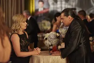 Amy Poehler i Jonathan Joss na planie "Parks and Recreation"