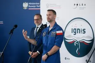 Polski astronauta, członek załogi misji Axiom-4 dr Sławosz Uznański-Wiśniewski już w Warszawie