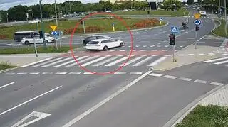 Nie zatrzymał się na czerwonym