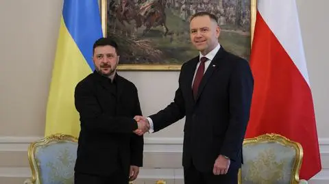 Wołodymyr Zełenski i Karol Nawrocki w Pałacu Prezydenckim