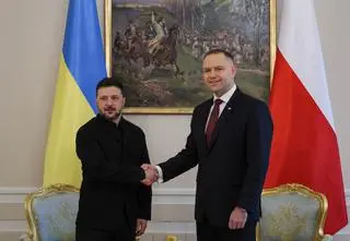 Zełenski i Nawrocki rozmawiają w cztery oczy