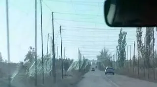 Siatki antydronowe w pobliżu Pokrowska