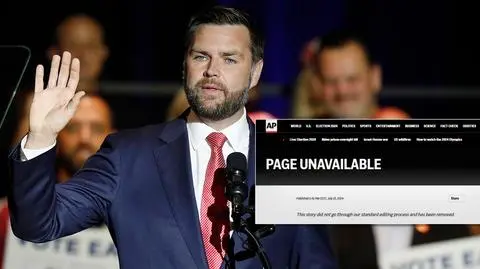 Agencja AP usunęła tekst na temat J.D. Vance'a. O co chodzi