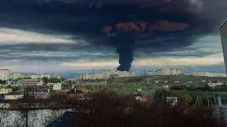 Pożar składu paliwa na Krymie