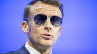 Emmanuel Macron w Davos