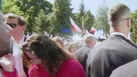 Nawrocki spóźnił się na przemówienie Kaczyńskiego