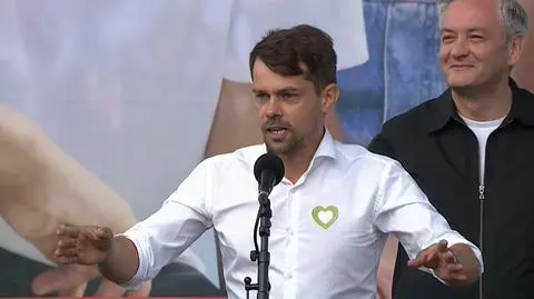 Michał Kołodziejczak na Marszu Miliona Serc