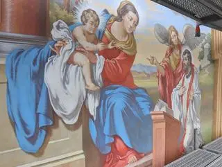 Pełnej rekonstrukcji poddano też przedstawienie malarskie "Apoteoza Świętego Franciszka Ksawerego"