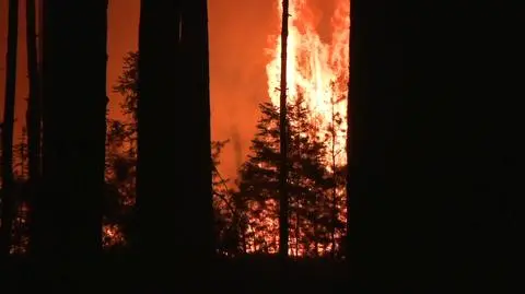 Pożar - noc