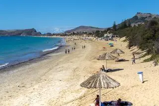 Plaża na wyspie Porto Santo