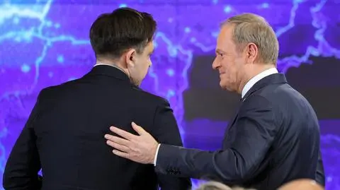 Premier Donald Tusk oraz minister finansów Andrzej Domański 