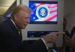 "Cicho, świnko". Trump przerwał dziennikarce, gdy usłyszał pytanie