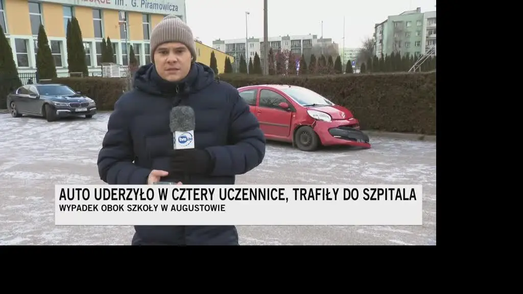 Auto uderzyło w cztery uczennice