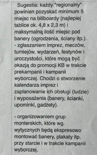 W mailach jest mowa o prekampanii i kampanii wyborczej Kamila Bortniczuka