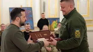 Wołodymyr Zełenski i Walerij Załużny 