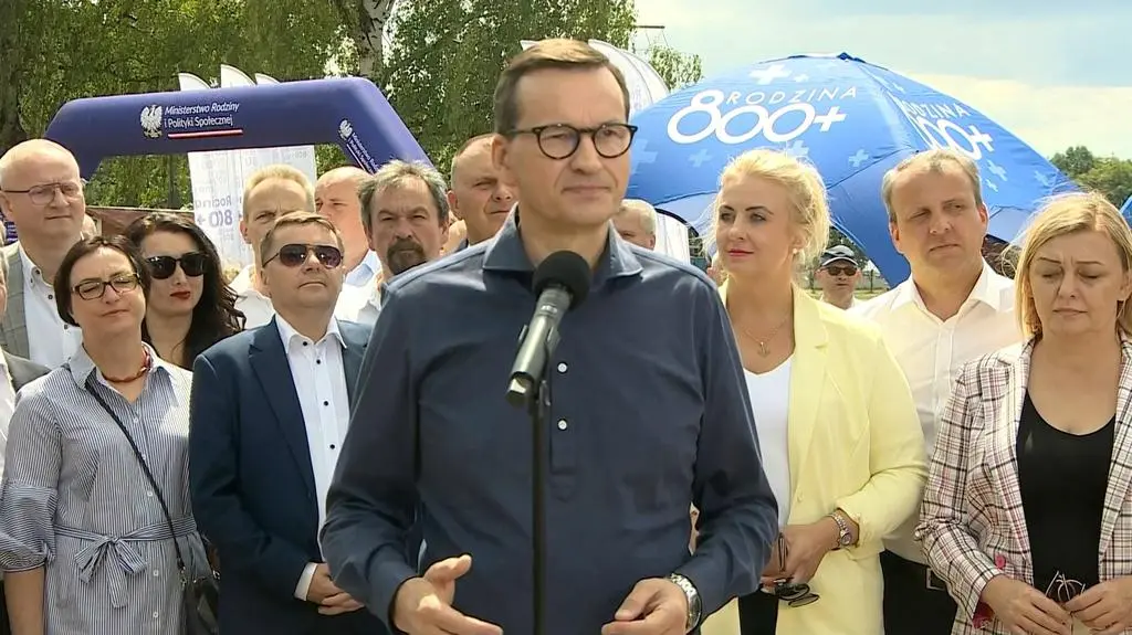Mateusz Morawiecki na pikniku 800 plus