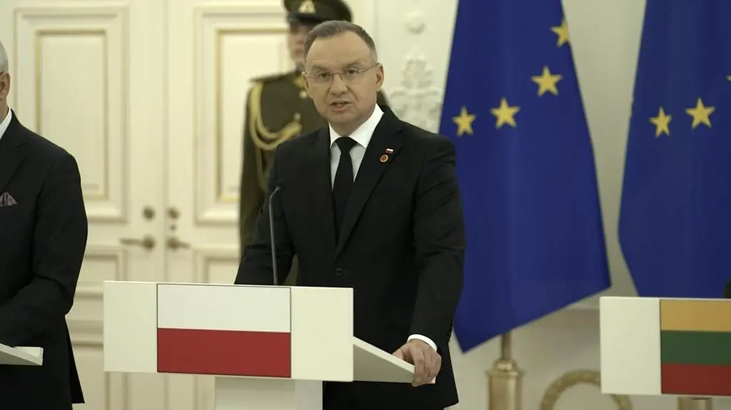 Andrzej Duda w Wilnie